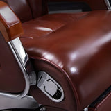 Luxurious Ergonomic Tilt Swivel Office Chair with Footrest Image - 8