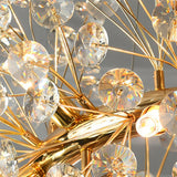 Luxurious Modern Gold Crystal Starburst Pendant Chandelier Image - 14