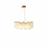 Luxury 2 Tiers Crystal Pearl Round Chandelier Image - 22