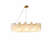 Luxury 2 Tiers Crystal Pearl Round Chandelier Image - 27