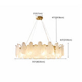 Luxury 2 Tiers Crystal Pearl Round Chandelier Image - 38