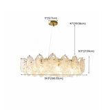 Luxury 2 Tiers Crystal Pearl Round Chandelier Image - 47