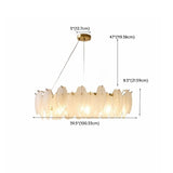 Luxury 2 Tiers Crystal Pearl Round Chandelier Image - 59