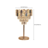 Luxury Art Crystal Cup-Shaped Metal Base Table Lamp Image - 11