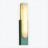 Luxury Black Rectangle Alabaster Dimmable Bedroom Wall Sconce Image - 16