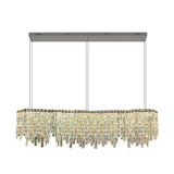 Luxury Crystal Cascading Prisms Island Chandelier Light Image - 7