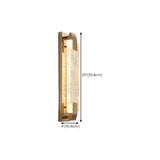 Luxury Geometric Crystal Panel Gold Wall Sconce Image - 20