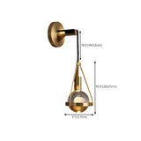 Luxury Geometric Gold Rock Crystal Wall Sconce Image - 21