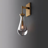 Luxury Geometric Gold Rock Crystal Wall Sconce Image - 4