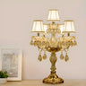 Luxury Gold Crystal Candelabra Multi-Light Table Lamp Image - 6