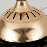 Luxury Gold Crystal Windmill Chandelier Fan with Light Image - 12