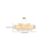 Luxury Gold Tree Branch Island Chandelier Light #size