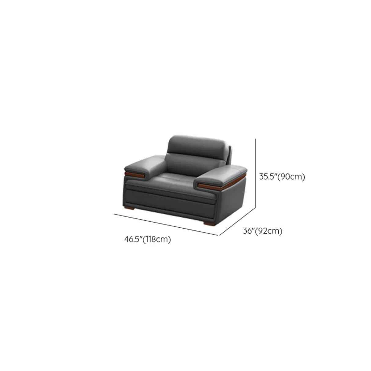 Luxury L-Shape Leather Stain Resistant Gray Comfort Sofa Image - 16