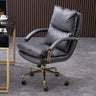 Luxury Leather Ergonomic Swivel Office Chair with Wheels Image - 7