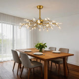 Luxury Modern Gold Firefly Chandelier Fan with Light Image - 3