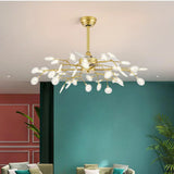 Luxury Modern Gold Firefly Chandelier Fan with Light Image - 6