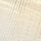 Luxury Rectangle Crystal Cascade LED Flush Mount Light Image - 10