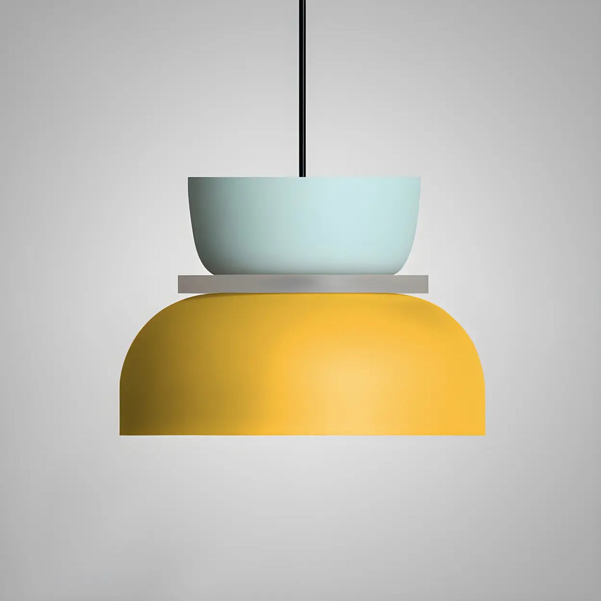 Macaron Mixed-Color Bowl-Shaped LED Pendant Light Image - 10