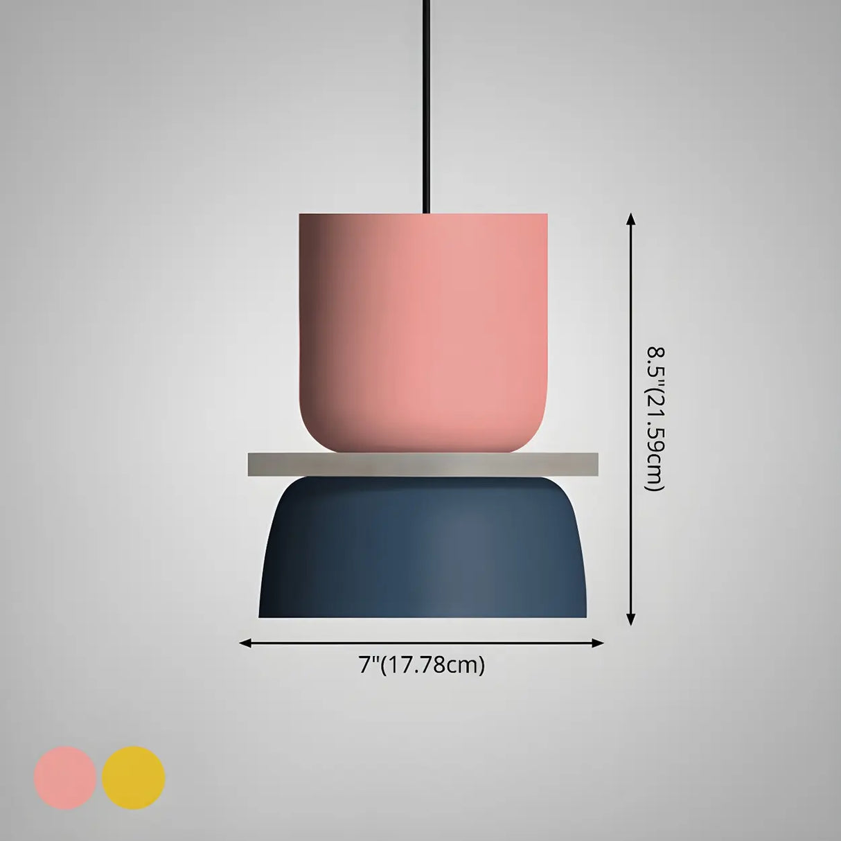 Macaron Mixed-Color Bowl-Shaped LED Pendant Light Image - 13