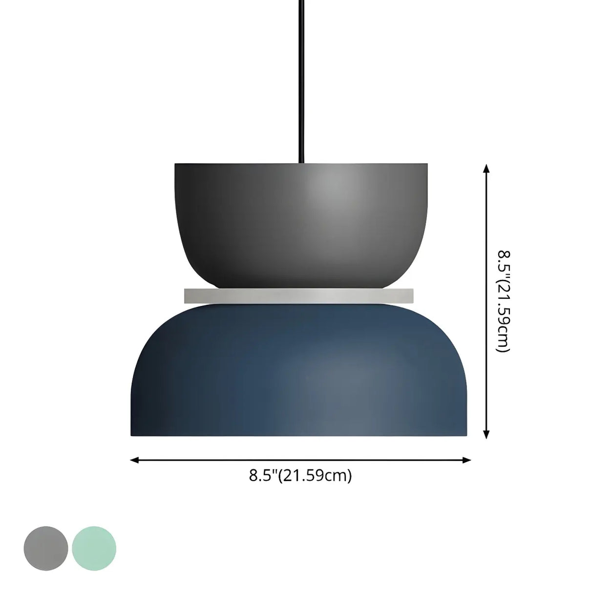 Macaron Mixed-Color Bowl-Shaped LED Pendant Light 