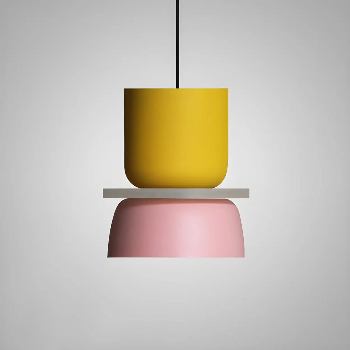 Macaron Mixed-Color Bowl-Shaped LED Pendant Light Image - 3
