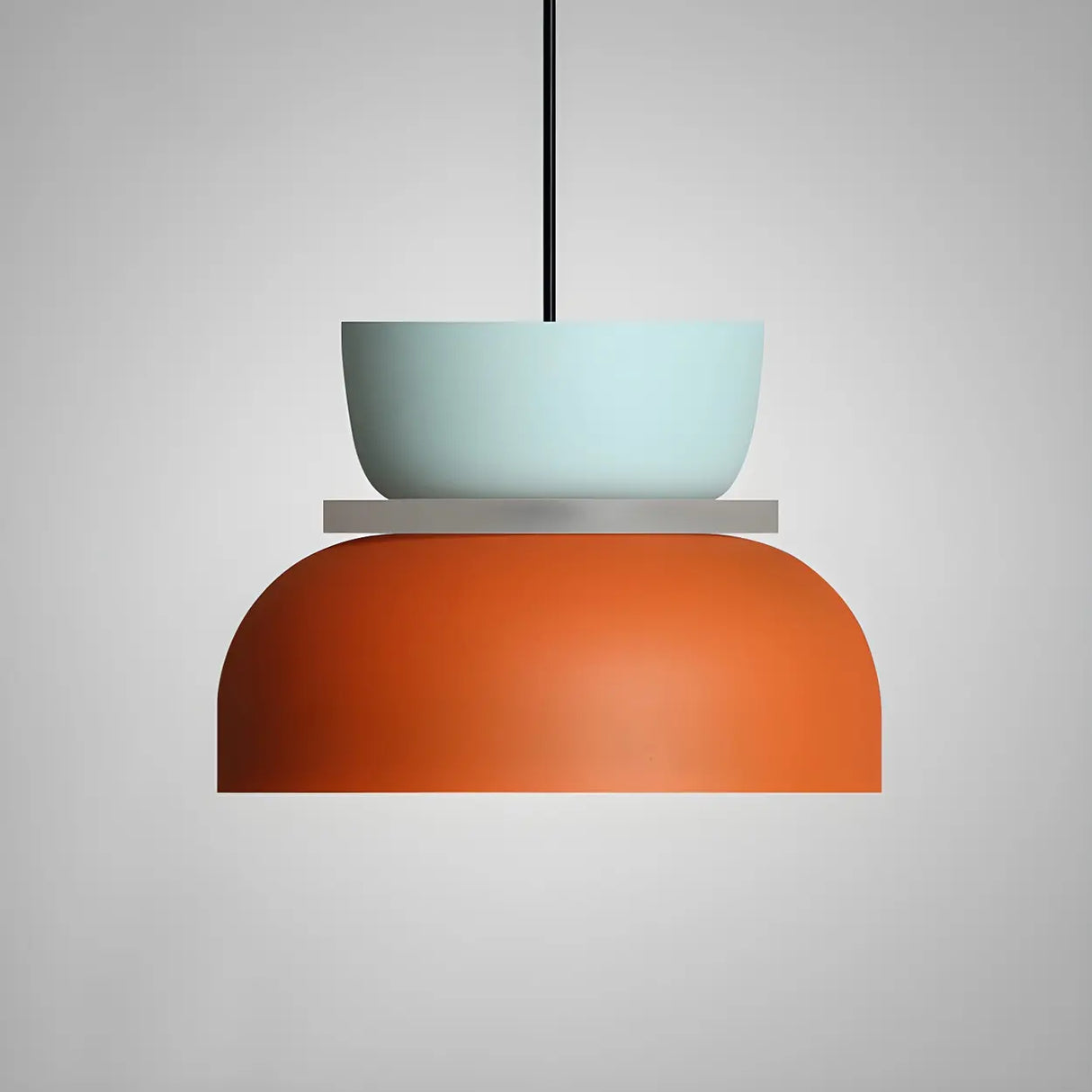 Macaron Mixed-Color Bowl-Shaped LED Pendant Light Image - 4