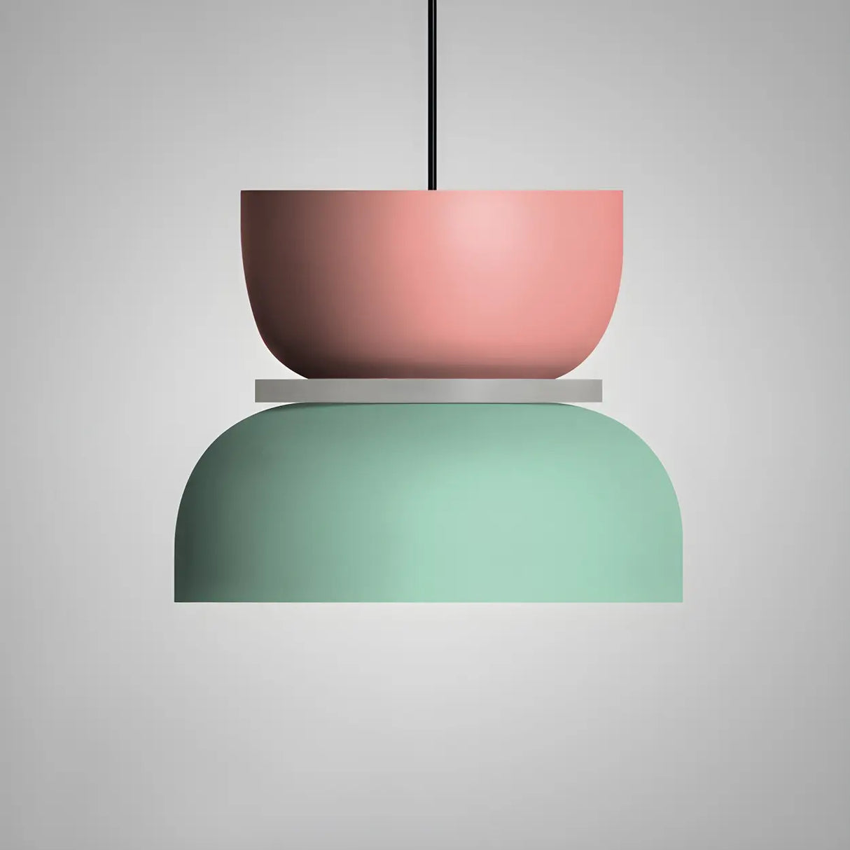 Macaron Mixed-Color Bowl-Shaped LED Pendant Light Image - 6