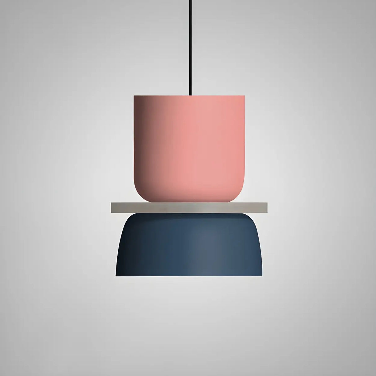 Macaron Mixed-Color Bowl-Shaped LED Pendant Light Image - 8