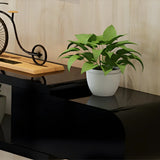 Manufactured Wood Floating Mount Open Storage TV Stand Image - 5