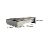 Manufactured Wood L-Shape Executive Desk with Drawers Image - 22