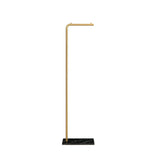 Marble Base Gold Metal Freestanding Coat Rack with Hooks Image - 15