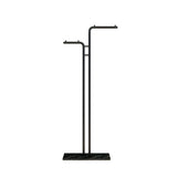 Marble Base Gold Metal Freestanding Coat Rack with Hooks Image - 4