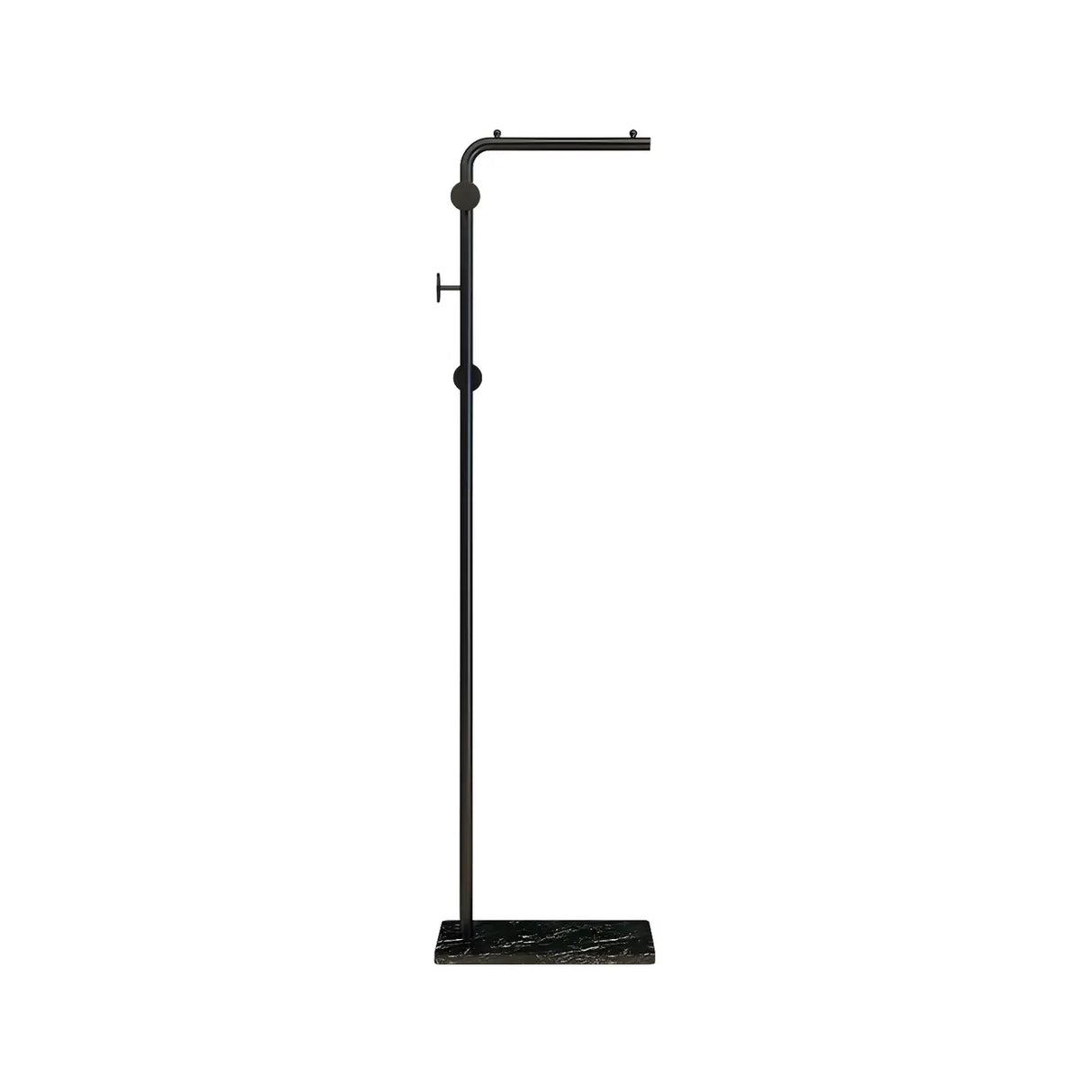 Marble Base Gold Metal Freestanding Coat Rack with Hooks Image - 9