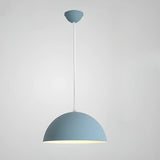 Matte Metal Dome Pendant Light Adjustable Height Image - 11