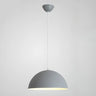 Matte Metal Dome Pendant Light Adjustable Height Image - 12