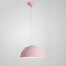Matte Metal Dome Pendant Light Adjustable Height Image - 8