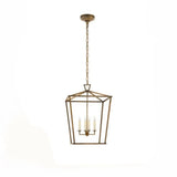 Metal Cube Black Candle Adjustable Height Foyer Chandelier Image - 4