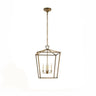 Metal Cube Black Candle Adjustable Height Foyer Chandelier Image - 4