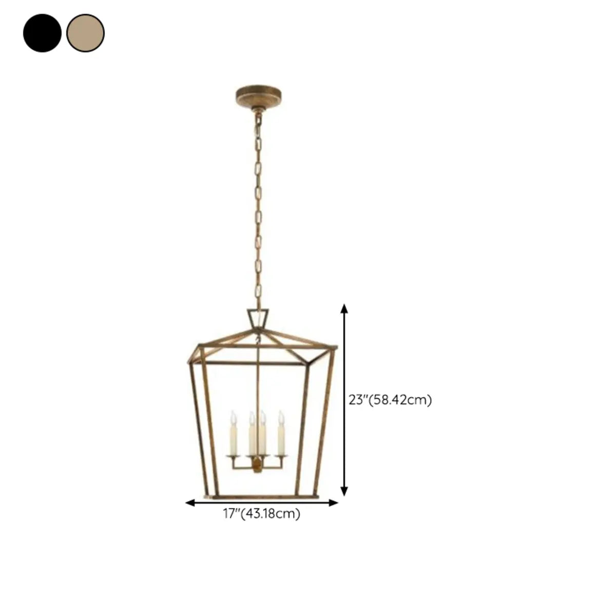 Metal Cube Black Candle Adjustable Height Foyer Chandelier Image - 8