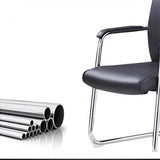 Metal Frame Black Task Leather Conference Office Chair Image - 12