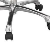 Metal Frame Ergonomic Black Leather Office Chair with Arms Image - 4