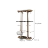 Metal Frame Gold Freestanding Multi-Tier Coat Rack Image - 16