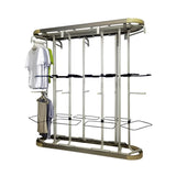 Metal Frame Gold Freestanding Multi-Tier Coat Rack Image - 4