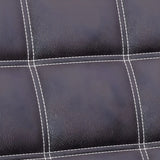 Metal Silver Frame Office Black Reception Sofa with Leg Image - 14