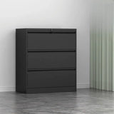 Metal White Lockable Storage Vertical Filing Cabinet Image - 26