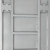Metallic Multi-Purpose Adult Fold-up Cart with Handle and Toolbox Image - 9