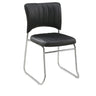 Mid-Back Armless Leather Ergonomic Conference Office Chair Image - 2