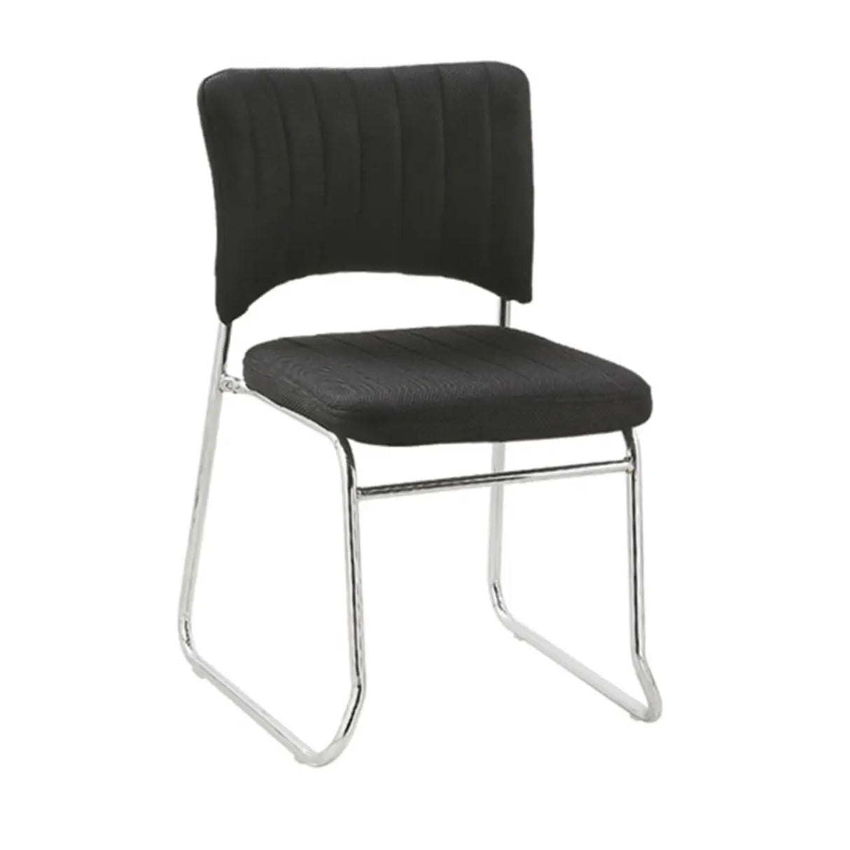 Mid-Back Armless Leather Ergonomic Conference Office Chair Image - 3