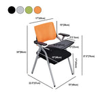 Mid-Back Black Mesh Textile Office Chair with Armrest Image - 22