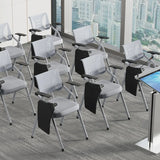 Mid-Back Black Mesh Textile Office Chair with Armrest Image - 3